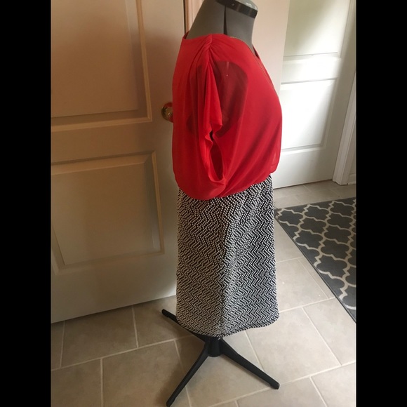 Enfocus Studio Women | Polka Dot Chevron Dress - Picture 3 of 7